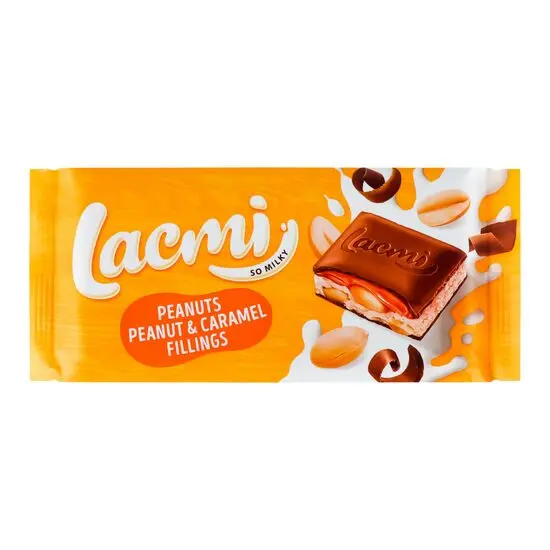 Ciocolata cu alune si caramel Roshen Lacmi 87g Engros