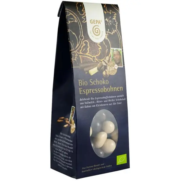 Ciocolata cu Boabe Espresso, Gepa, Bio, 100 g