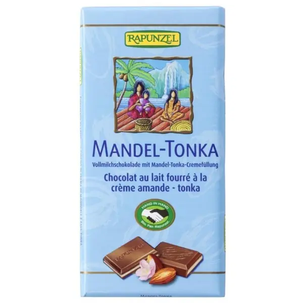 Ciocolata cu crema de migdale si tonka, eco - 100 g