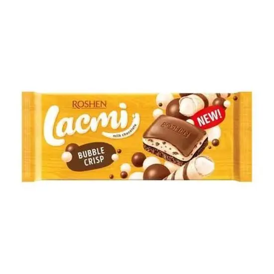 Ciocolată cu lapte aerată Lacmi Bubble Crisp Roshen 85 g Engros