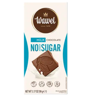 Ciocolata cu lapte fara zahar adaugat, 90g, Wawel