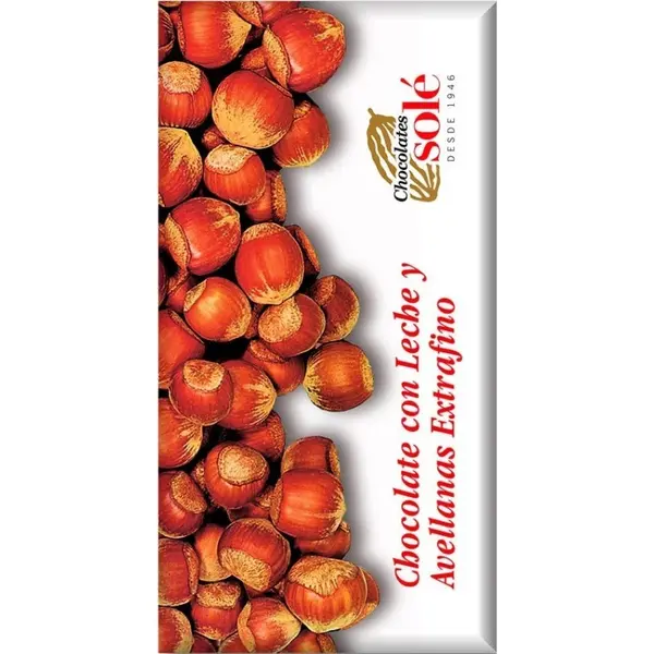 Ciocolata cu Lapte si Alune de Padure, 30% Cacao, 150 g, Chocolates Sole