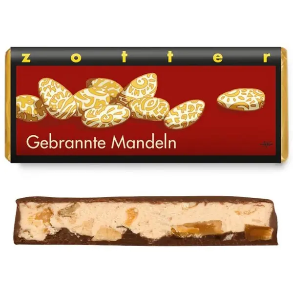 Ciocolata cu Migdale Prajite, Zotter Schocolade, Bio si Fair, 70 g