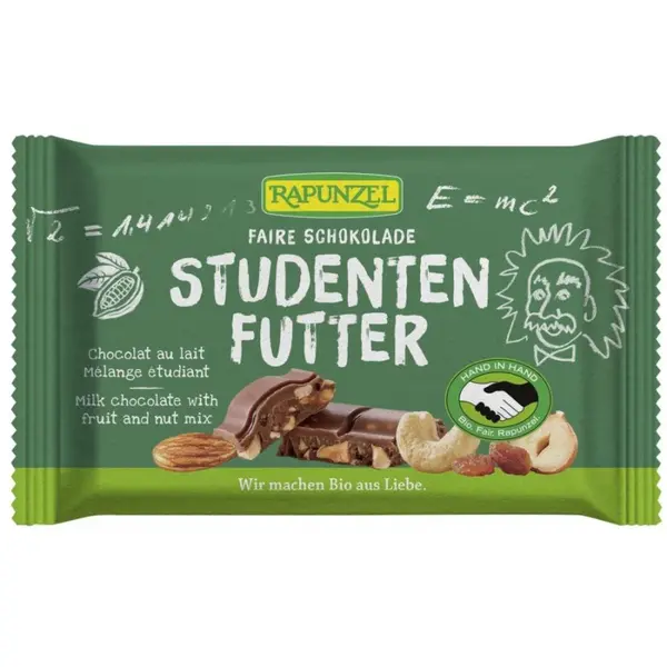 Ciocolata cu mix de fructe si alune, eco - 100 g