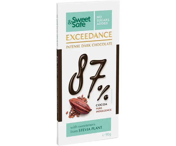 Ciocolata int. amaruie 87% stevie x 90g