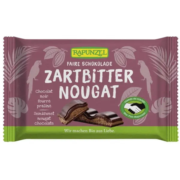 Ciocolata nougat amaruie, eco - 100 g