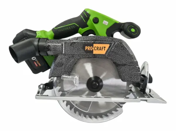 Circular pe acumulator Procraft PCA20, 20V, 4Ah, Brushless, panza 185 mm, pornire lenta ( Acumulatorul nu este inclus)