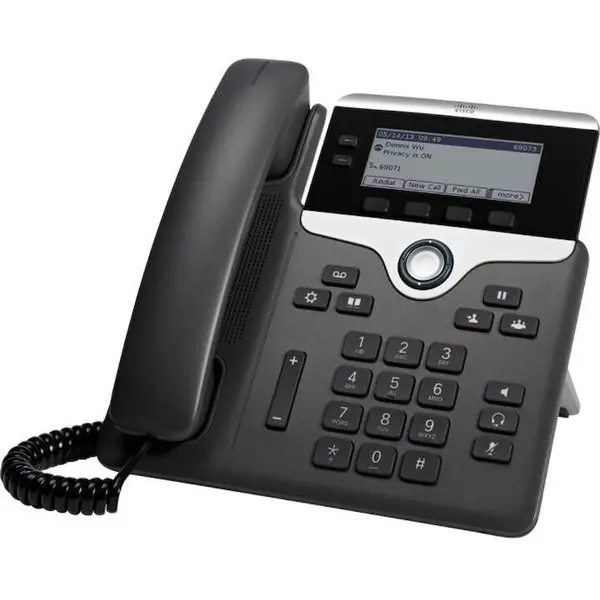 Cisco Telefon cu fir, IP, CISCO, CP-7821-K9, Negru