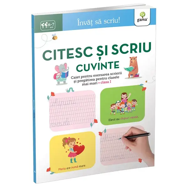 Citesc si scriu cuvinte 6-7 ani, Invat sa scriu!