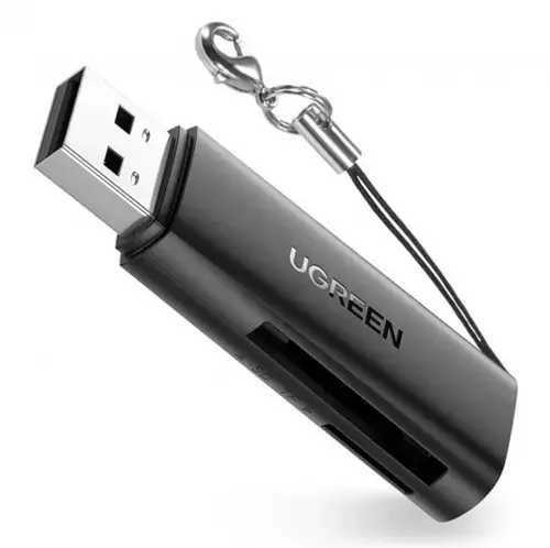 Cititor Card Ugreen CM264, USB 3.0, SD - microSD, Negru