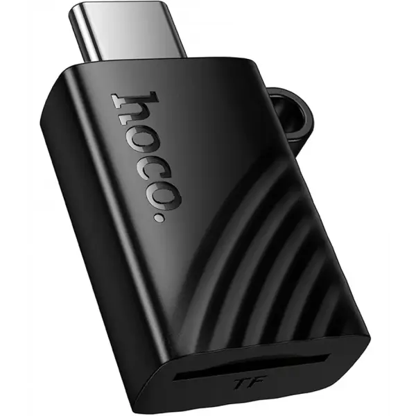Cititor Card USB-C HOCO HB53, microSD, Negru