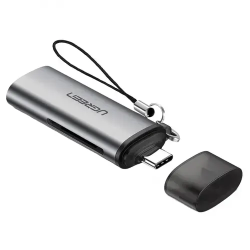 Cititor Card USB-C UGREEN CM184, SD - microSD, Gri