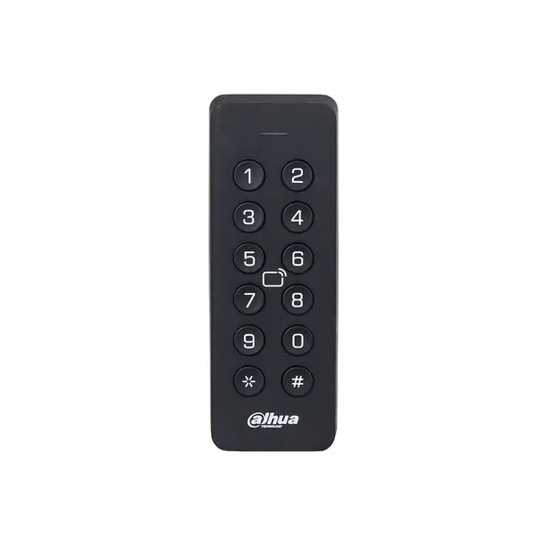 Cititor control acces de exterior Dahua ASR2101H, 13.56 Mhz, IC card/cod PIN, RS-485/Wiegand, tamper