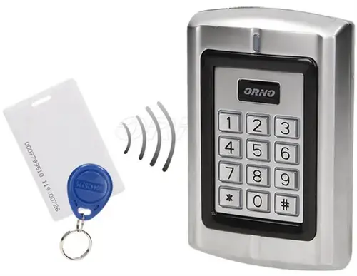 Cititor de carduri si etichete de proximitate cu cod de blocare ORNO OR-ZS-802, IP44 (Gri)