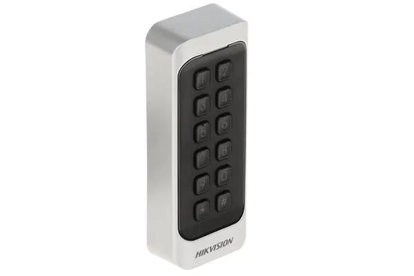 Cititor de carduri, tastatura, RS-485, Wiegand,13.56MHz, Hikvision DS-K1107AMK