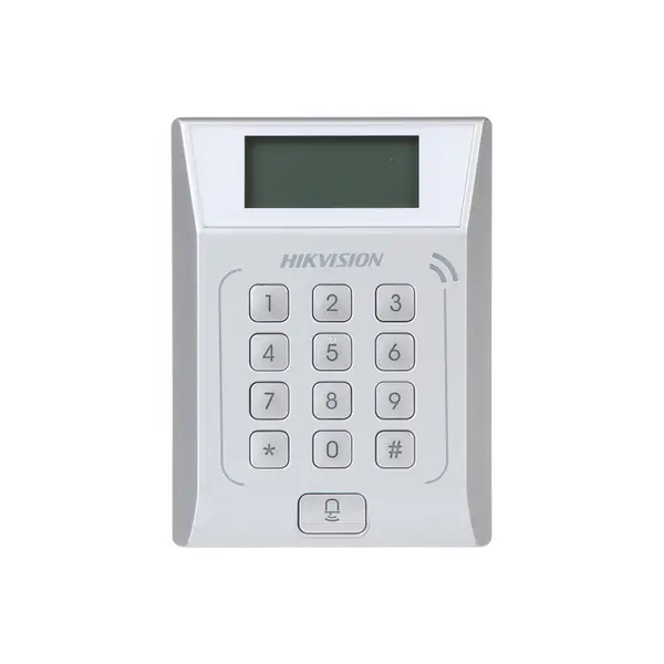 Cititor de proximitate cu tastatura RFID Hikvision DS-K1T802M, Mifare, 13.56 MHz, 3.000 carduri, 10.000 evenimente, watchdog