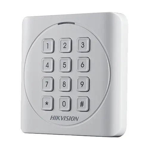 Cititor de proximitate RFID MIFARE 13.56Mhz cu tastatura integrata -HIKVISION DS-K1801MK