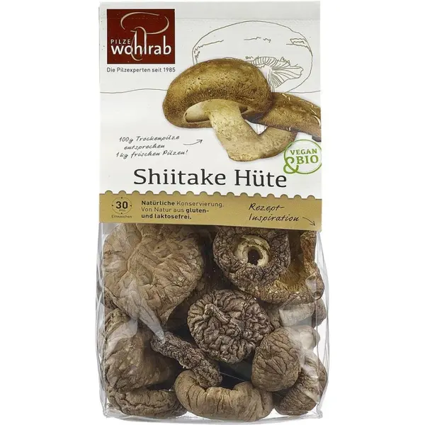 Ciuperci palarii de shiitake deshidratate, eco - 40 g