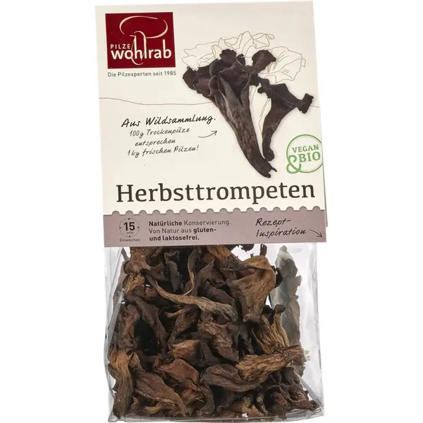 Ciuperci trompete negre deshidratate nativ fara gluten, eco - 20 g