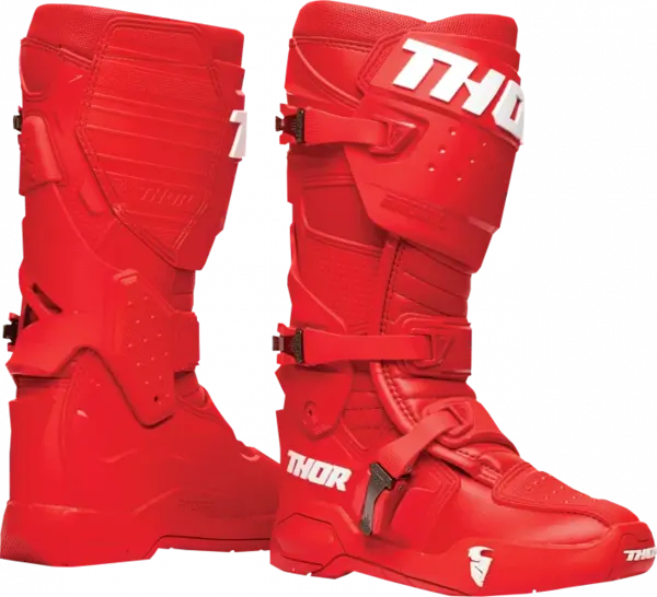 Cizme Atv Cross Thor Radial, culoare rosu, marime 42