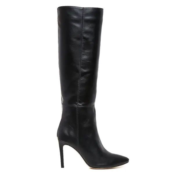 Cizme Milla Piele Naturala, Sub Genunchi, Negre - 34 / 6.5 cm