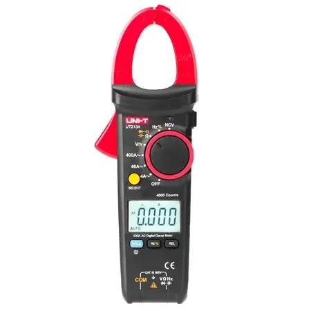 Clampmetru Digital Uni-T UT213A, Frecventa 1MHz, Capacitate 100µF, 400A AC, NCV, Iluminare Masurare, Oprire Automata