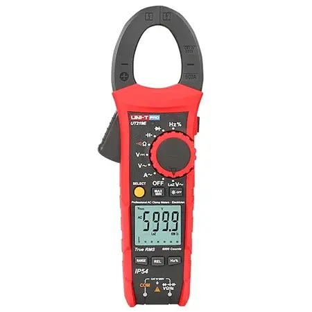 Clampmetru Digital Uni-T UT219E, 600A AC, True RMS, Frecventa 10MHz, Capacitate 60mF, LoZ, IP54, CAT III 600V