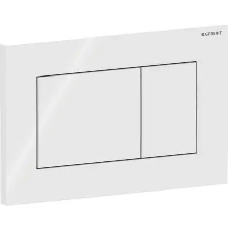 Clapeta actionare rezervor wc, alb, Geberit Sigma01