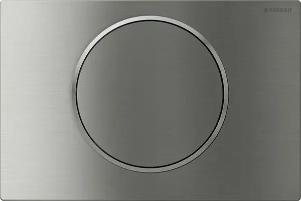 Clapeta actionare rezervor wc, otel inox periat lucios, spalare start-stop, Geberit Sigma10