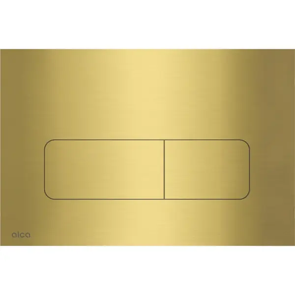 Clapeta actionare rezervor wc, otel inoxidabil alama periata Alcadrain MOON-BRASS
