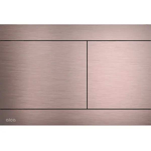 Clapeta actionare rezervor wc, otel inoxidabil red gold mat periat Alcadrain FUN-RG-B