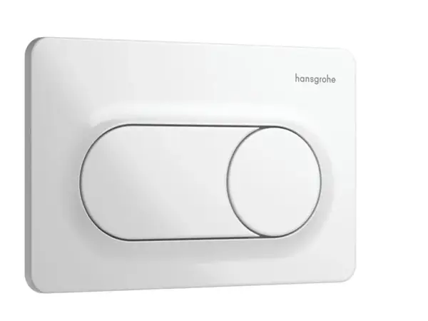 Clapeta de actionare, alb lucios, spalare dubla, Hansgrohe iFrame Original S
