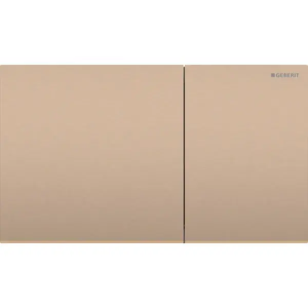 Clapeta de actionare cu 2 volume, rosu auriu periat, Geberit Sigma70