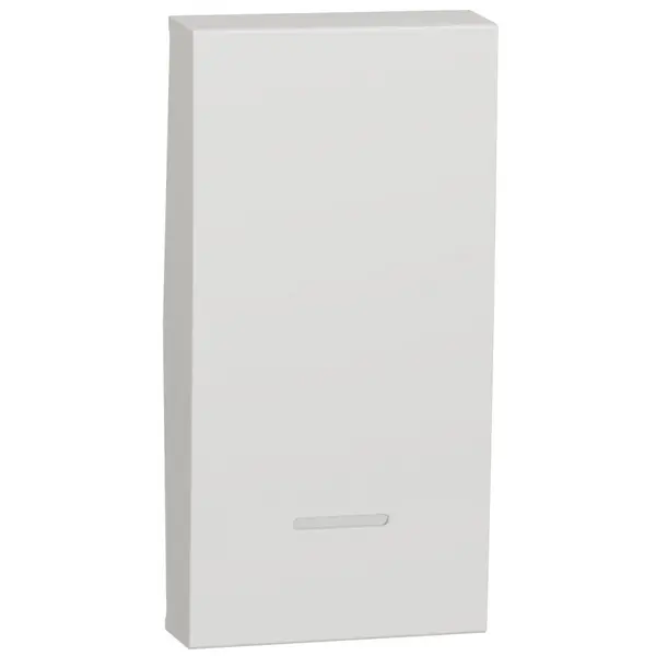 Clapeta pentru intrerupator indicator luminos 1 modul NU910018N, alb