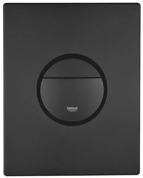 Clapeta WC Grohe Nova Cosmopolitan 38765KF0, verticala, dubla, 156 x 197 mm, ABS, mat, Negru