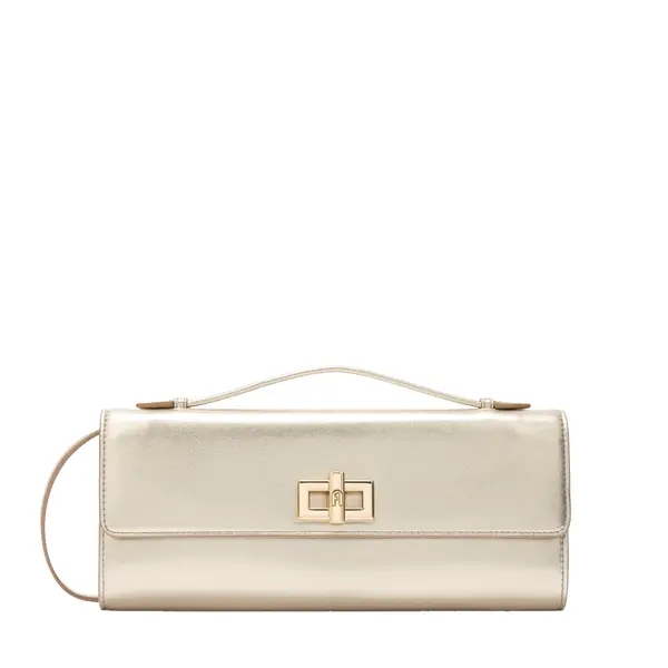 Clara clutch crossbody color gold