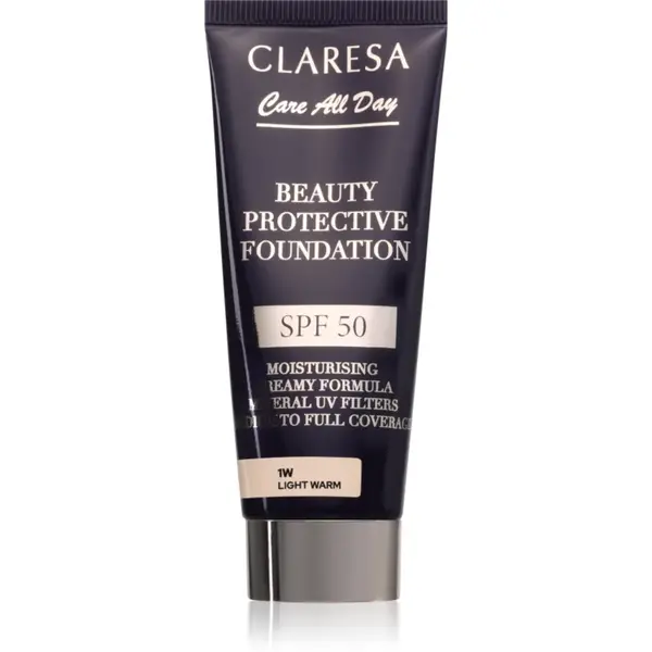 Claresa Care All Day Beauty Protective Foundation machiaj de protectie SPF 50 culoare 1W Light Warm 30 ml