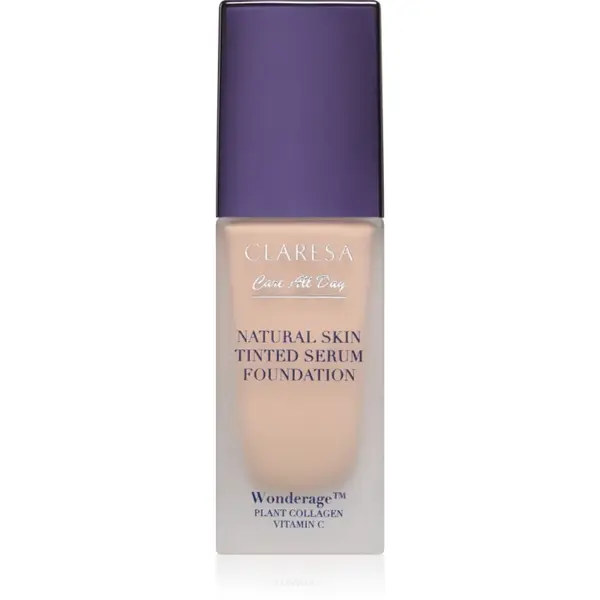 Claresa Care All Day Natural Skin Tinted Serum Foundation Fluid nuantator cu textura usoara pentru un look natural culoare 1C Light Cool 32 ml
