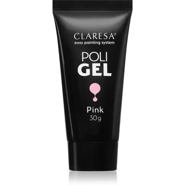 Claresa Poli Gel gel pentru modelarea unghiilor culoare Pink 30 g