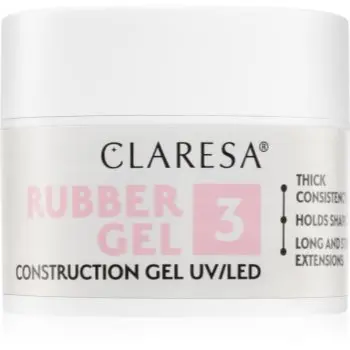 Claresa Rubber Gel Construction Gel UV/LED Gel pentru extensiile unghiilor
