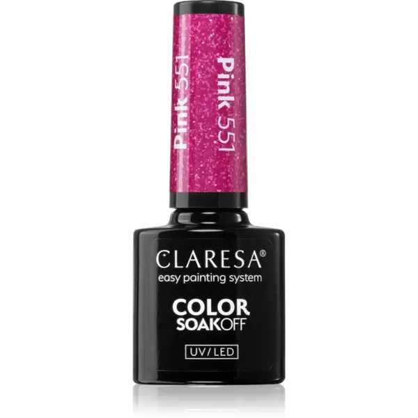 Claresa SoakOff UV/LED Color Balloon Journey lac de unghii sub forma de gel culoare Pink 551 5 g