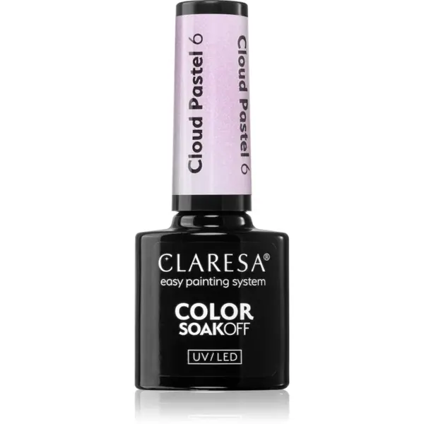 Claresa SoakOff UV/LED Color Cloud Pastel unghii cu gel folosind UV / lampă cu LED culoare 6 5 g