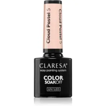 Claresa SoakOff UV/LED Color Cloud Pastel unghii cu gel folosind UV / lampă cu LED