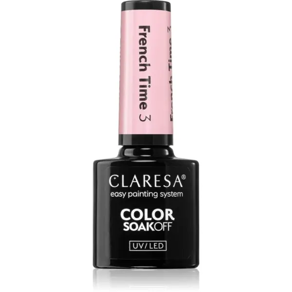 Claresa SoakOff UV/LED Color French Time unghii cu gel folosind UV / lampă cu LED culoare 3 5 g