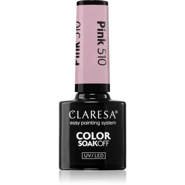 Claresa SoakOff UV/LED Color Fun Fair lac de unghii sub forma de gel culoare Pink 510 5 g
