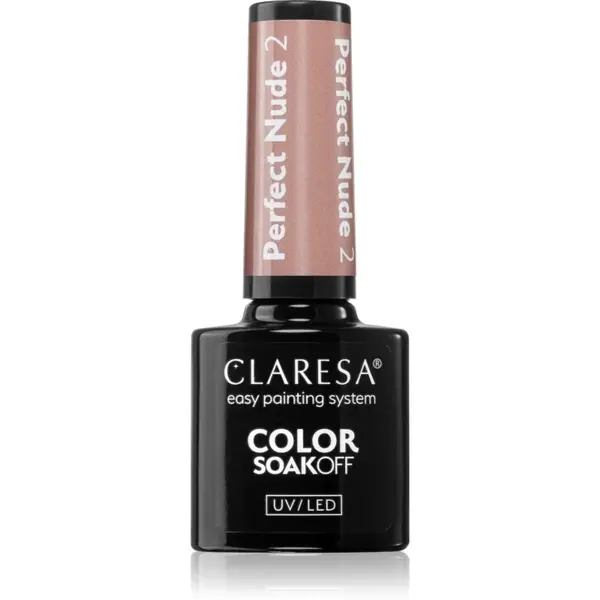 Claresa SoakOff UV/LED Color Perfect Nude lac de unghii sub forma de gel culoare 2 5 g