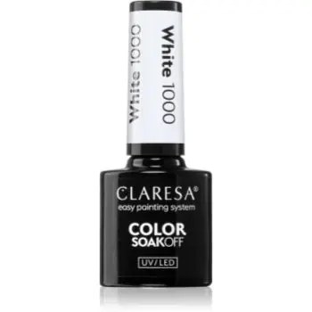 Claresa SoakOff UV/LED Color White lac de unghii sub forma de gel
