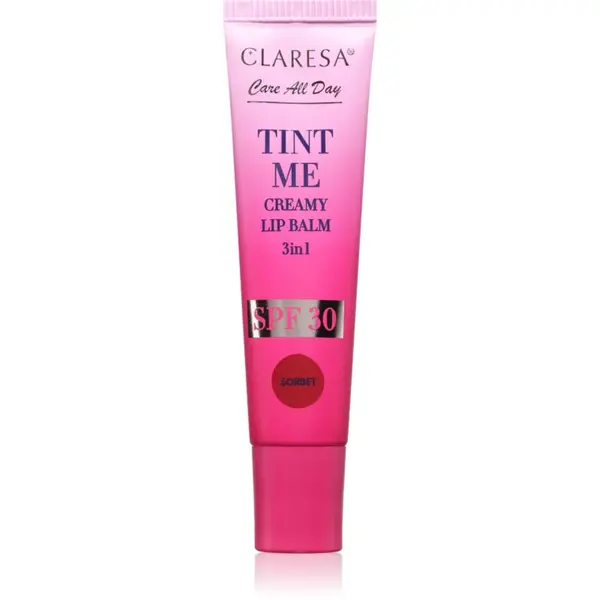 Claresa Tint Me Creamy Lip Balm balsam de buze cu efect de hidratare culoare Sorbet 12 ml