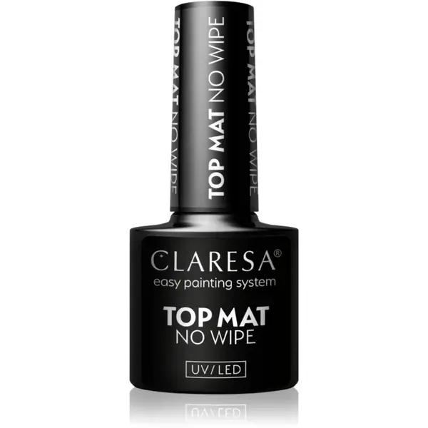 Claresa UV/LED Top Mat No Wipe gel de protecție cu aspect mat 5 g