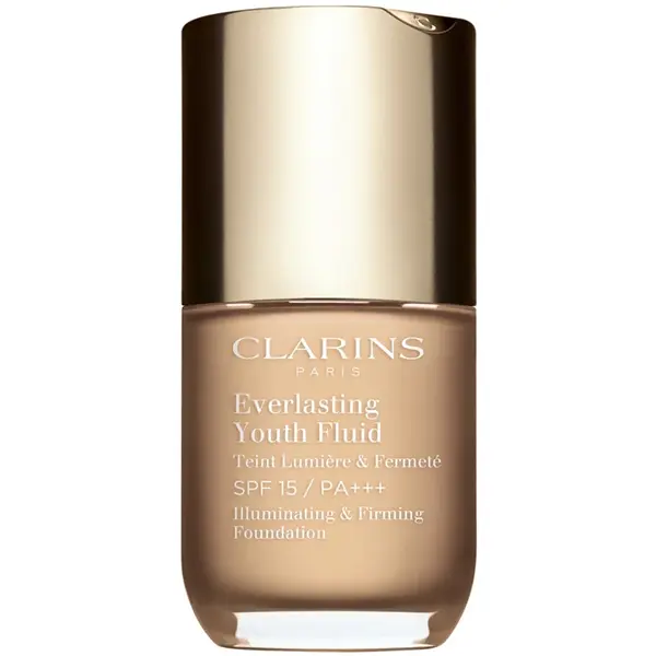 Clarins Everlasting Youth Fluid Foundation make-up pentru luminozitate SPF 15 culoare 105.5 Flesh 30 ml